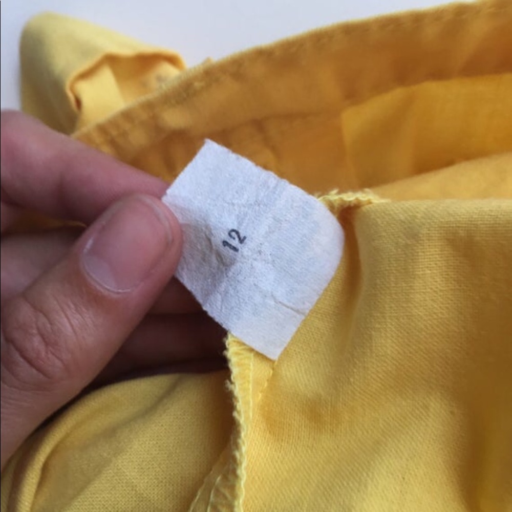 💕SOLD💕Vintage 1960s 1970s Yellow High Waist - Picture 6 of 6